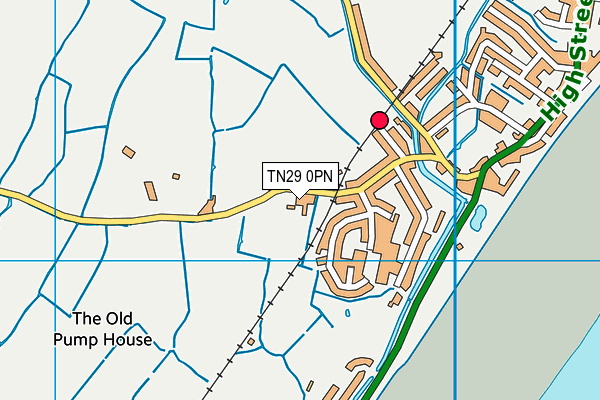 TN29 0PN map - OS VectorMap District (Ordnance Survey)