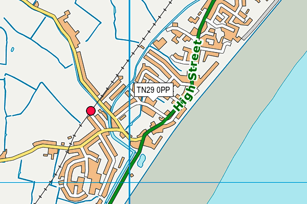 TN29 0PP map - OS VectorMap District (Ordnance Survey)