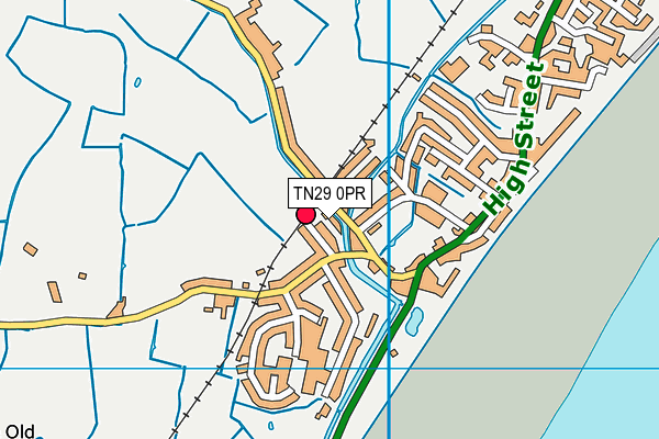 TN29 0PR map - OS VectorMap District (Ordnance Survey)
