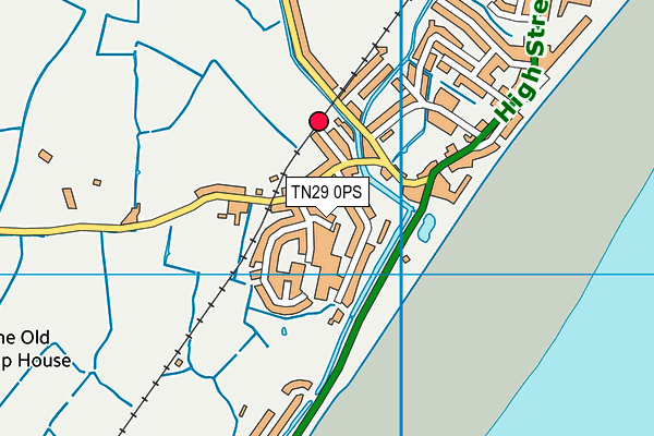 TN29 0PS map - OS VectorMap District (Ordnance Survey)