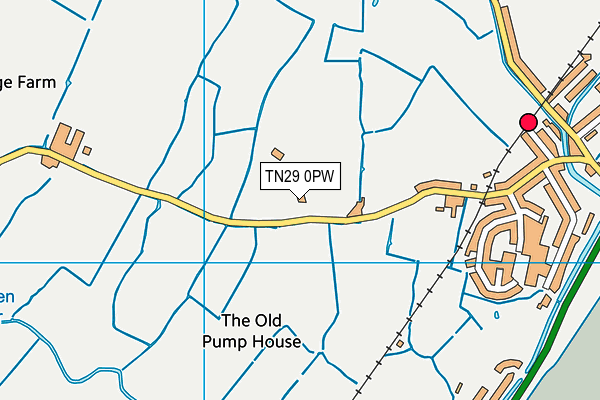 Dymchurch Recreation Ground map (TN29 0PW) - OS VectorMap District (Ordnance Survey)