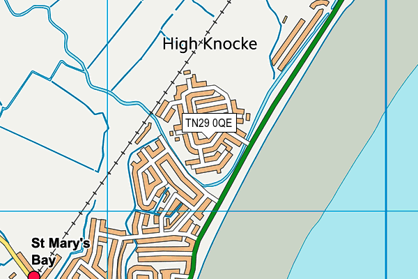 TN29 0QE map - OS VectorMap District (Ordnance Survey)