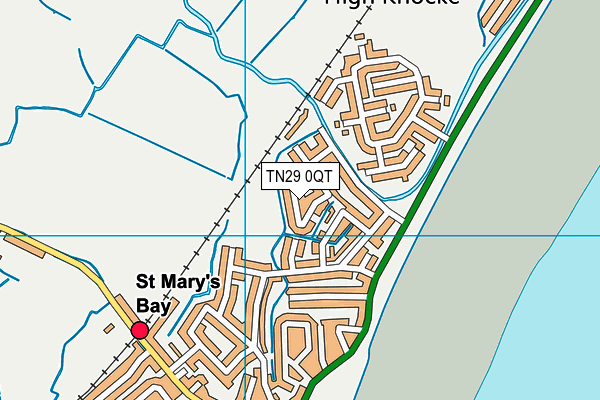 TN29 0QT map - OS VectorMap District (Ordnance Survey)