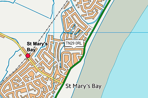 TN29 0RL map - OS VectorMap District (Ordnance Survey)