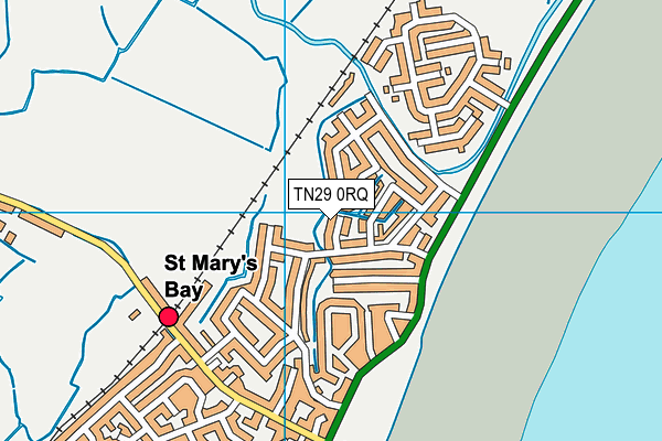 TN29 0RQ map - OS VectorMap District (Ordnance Survey)