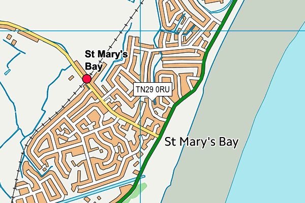 TN29 0RU map - OS VectorMap District (Ordnance Survey)