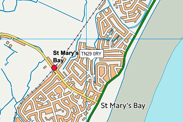 TN29 0RY map - OS VectorMap District (Ordnance Survey)