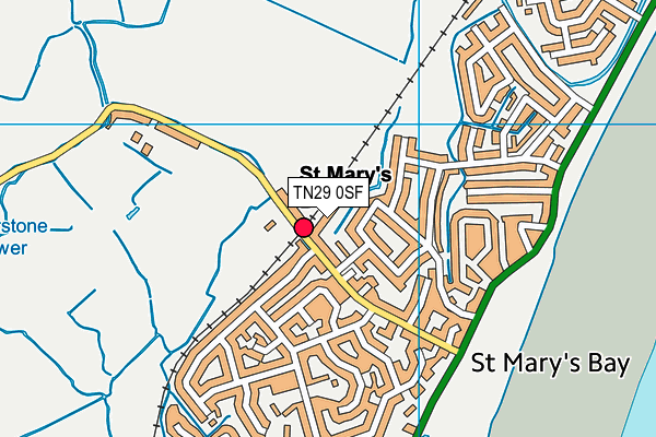 TN29 0SF map - OS VectorMap District (Ordnance Survey)
