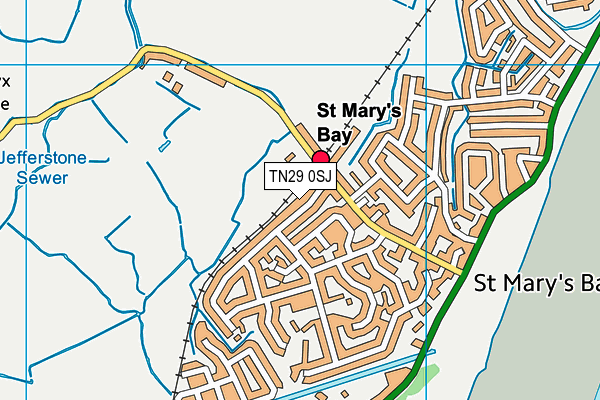TN29 0SJ map - OS VectorMap District (Ordnance Survey)
