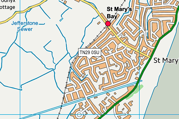 TN29 0SU map - OS VectorMap District (Ordnance Survey)
