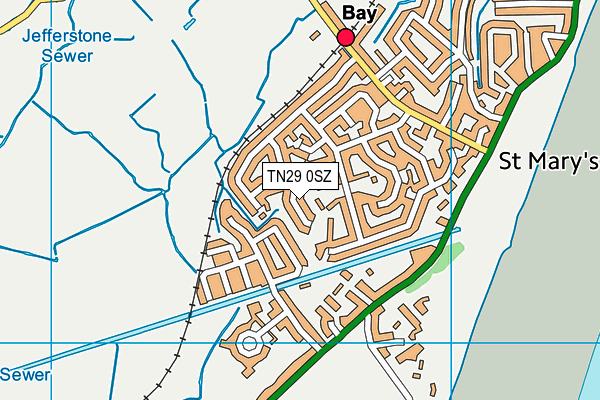 TN29 0SZ map - OS VectorMap District (Ordnance Survey)