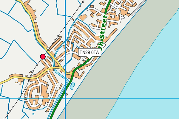 TN29 0TA map - OS VectorMap District (Ordnance Survey)