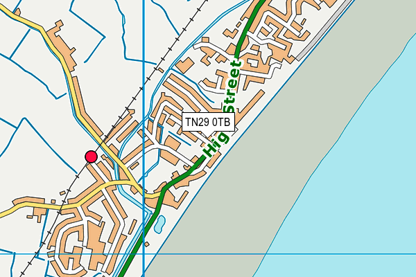 TN29 0TB map - OS VectorMap District (Ordnance Survey)