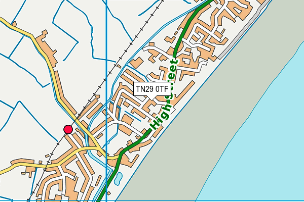 TN29 0TF map - OS VectorMap District (Ordnance Survey)