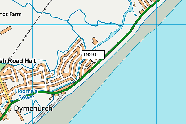 TN29 0TL map - OS VectorMap District (Ordnance Survey)