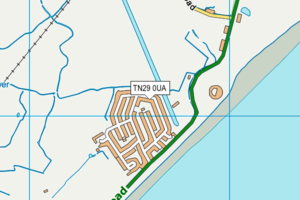 TN29 0UA map - OS VectorMap District (Ordnance Survey)