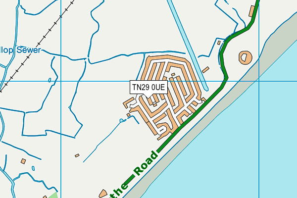 TN29 0UE map - OS VectorMap District (Ordnance Survey)