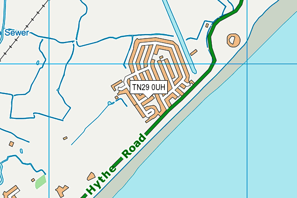 TN29 0UH map - OS VectorMap District (Ordnance Survey)