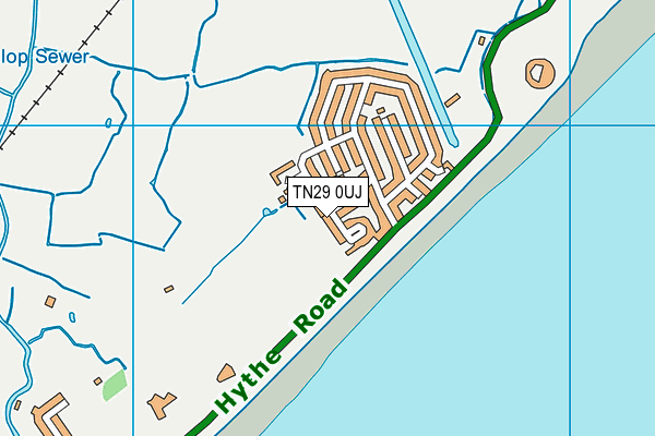 TN29 0UJ map - OS VectorMap District (Ordnance Survey)