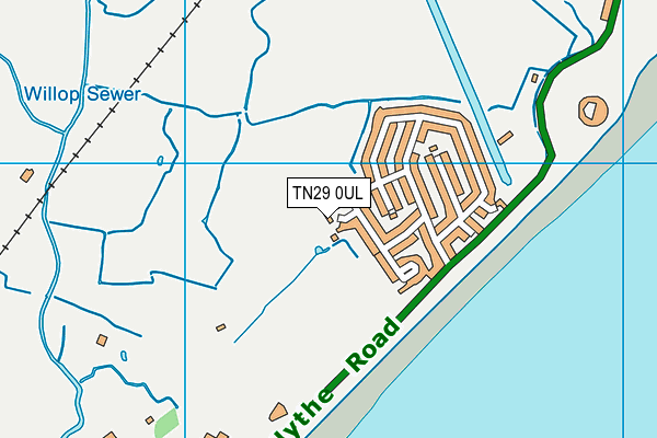 TN29 0UL map - OS VectorMap District (Ordnance Survey)
