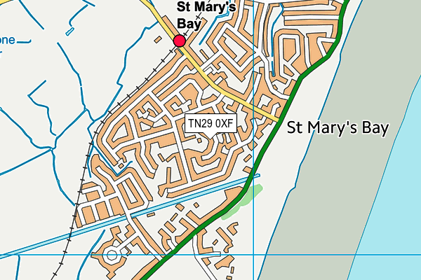 TN29 0XF map - OS VectorMap District (Ordnance Survey)