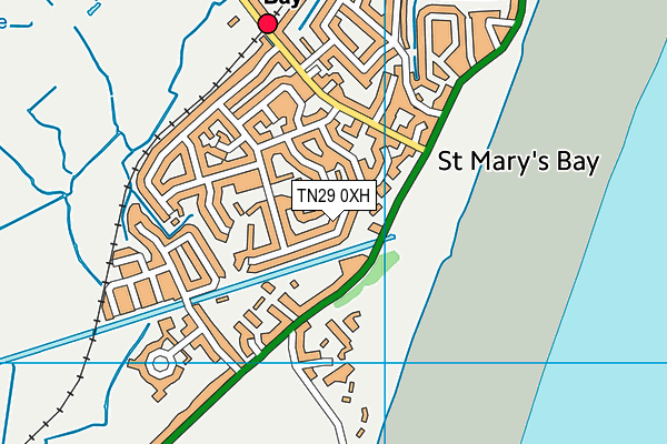 TN29 0XH map - OS VectorMap District (Ordnance Survey)