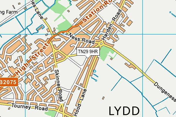 TN29 9HR map - OS VectorMap District (Ordnance Survey)