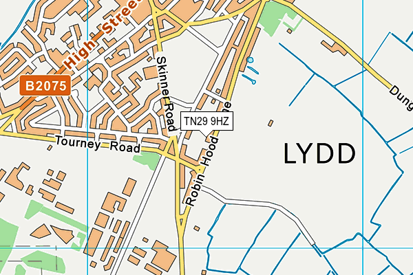 TN29 9HZ map - OS VectorMap District (Ordnance Survey)