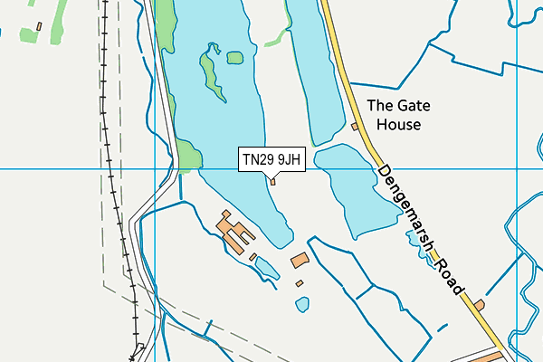 TN29 9JH map - OS VectorMap District (Ordnance Survey)