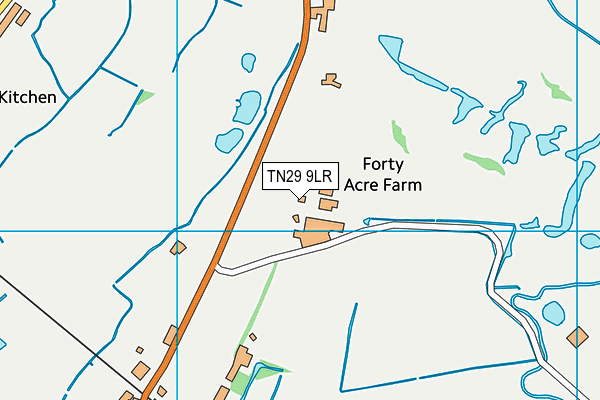 TN29 9LR map - OS VectorMap District (Ordnance Survey)