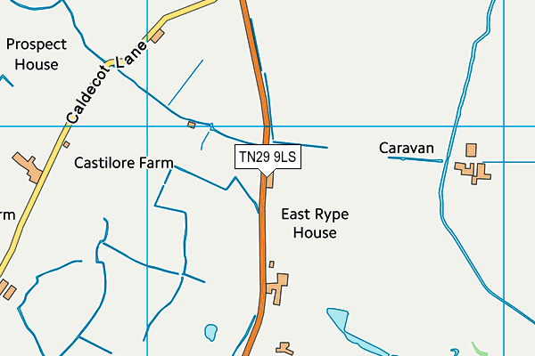 Lydd Golf Club map (TN29 9LS) - OS VectorMap District (Ordnance Survey)