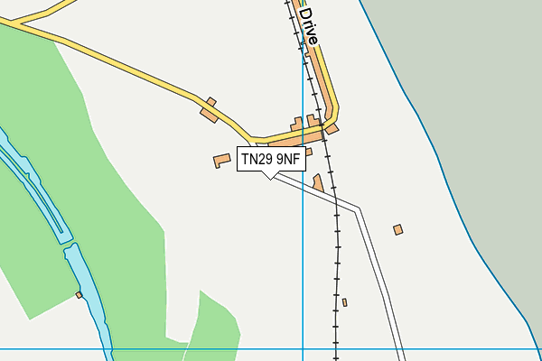 TN29 9NF map - OS VectorMap District (Ordnance Survey)