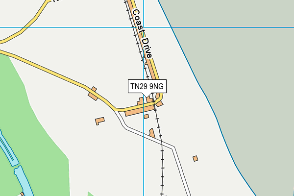 TN29 9NG map - OS VectorMap District (Ordnance Survey)