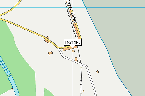 TN29 9NJ map - OS VectorMap District (Ordnance Survey)