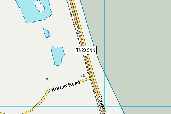 TN29 9NN map - OS VectorMap District (Ordnance Survey)