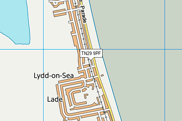 TN29 9PF map - OS VectorMap District (Ordnance Survey)