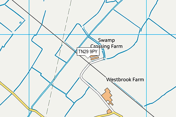 TN29 9PY map - OS VectorMap District (Ordnance Survey)