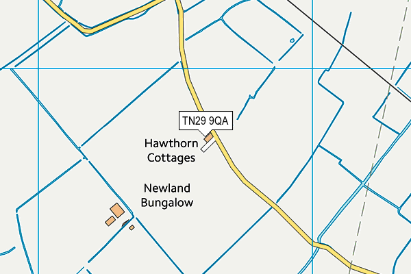 TN29 9QA map - OS VectorMap District (Ordnance Survey)
