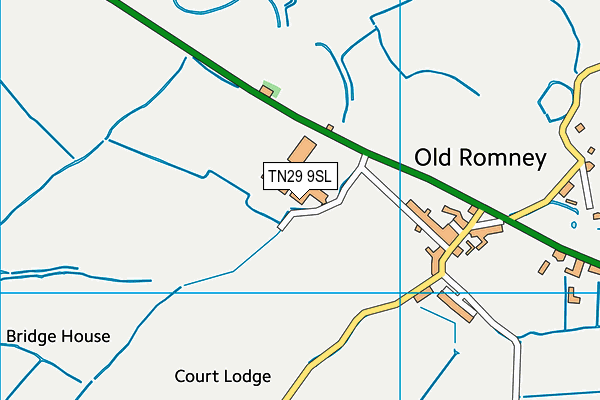 TN29 9SL map - OS VectorMap District (Ordnance Survey)