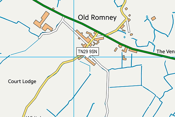 TN29 9SN map - OS VectorMap District (Ordnance Survey)