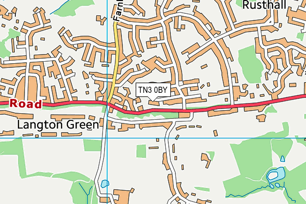 TN3 0BY map - OS VectorMap District (Ordnance Survey)