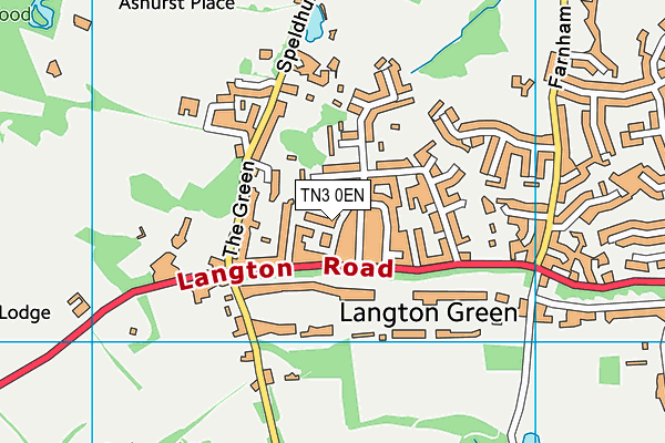 TN3 0EN map - OS VectorMap District (Ordnance Survey)