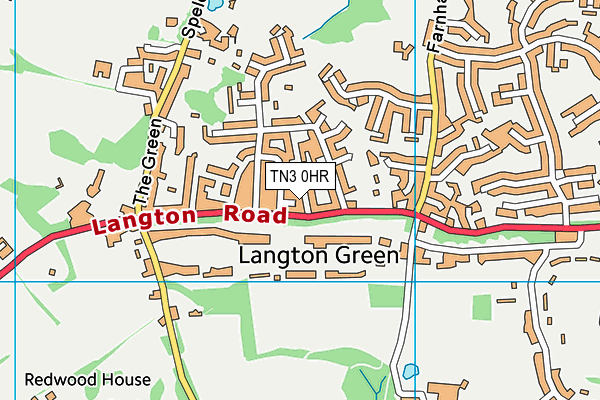 TN3 0HR map - OS VectorMap District (Ordnance Survey)