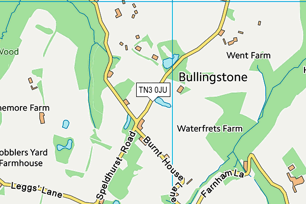 TN3 0JU map - OS VectorMap District (Ordnance Survey)