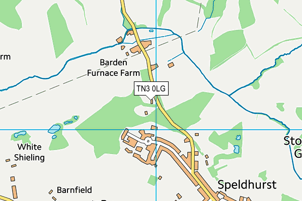 TN3 0LG map - OS VectorMap District (Ordnance Survey)