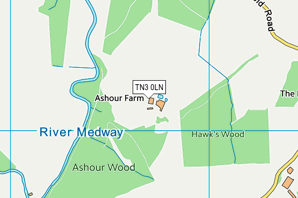 TN3 0LN map - OS VectorMap District (Ordnance Survey)
