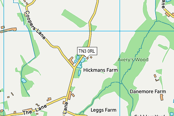 TN3 0RL map - OS VectorMap District (Ordnance Survey)