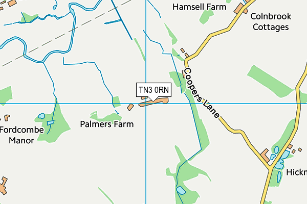 TN3 0RN map - OS VectorMap District (Ordnance Survey)