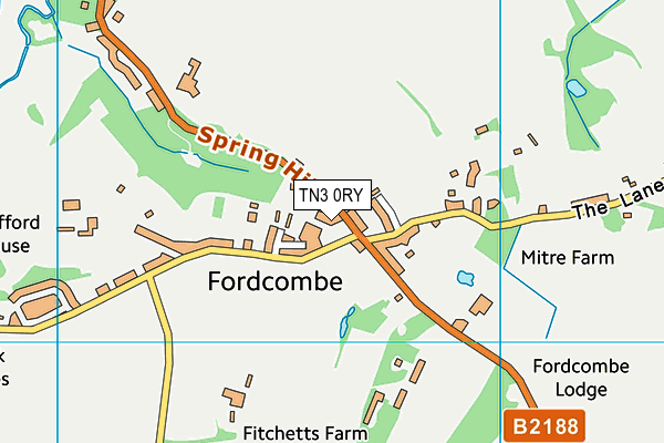 Fordcombe Church of England Primary School map (TN3 0RY) - OS VectorMap District (Ordnance Survey)