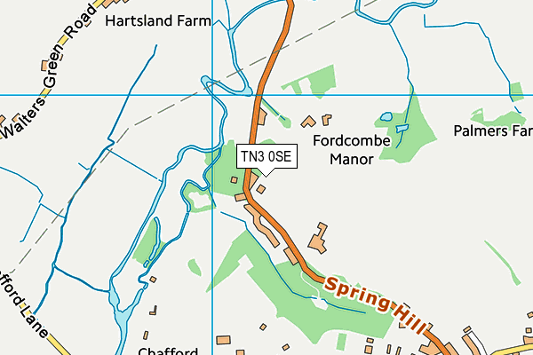 TN3 0SE map - OS VectorMap District (Ordnance Survey)